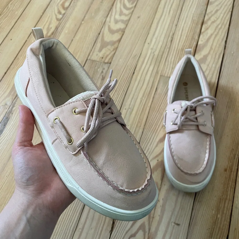 Sperry Crest Vibe Boat Shoes Kids Size 6 Pink Sneaker Loafers SOK19459 casual